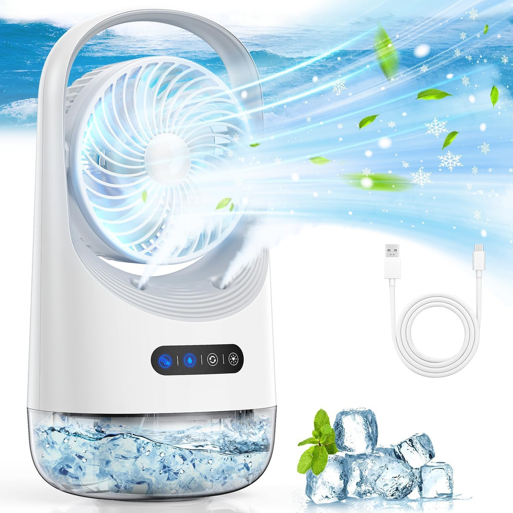 Portable Air Conditioners, 3 in 1 Personal Air Conditioner,3 Speeds USB Mini Air