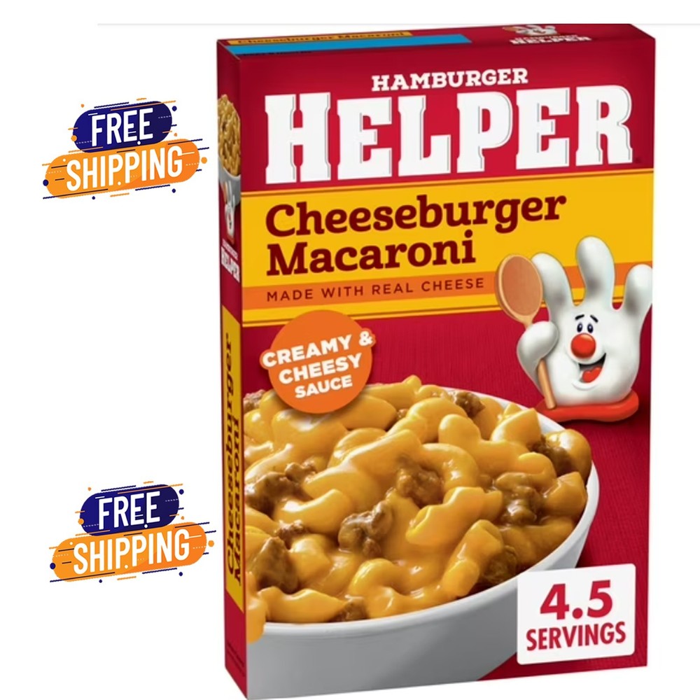 Hamburger Helper Cheeseburger Macaroni, 6.6 oz Box