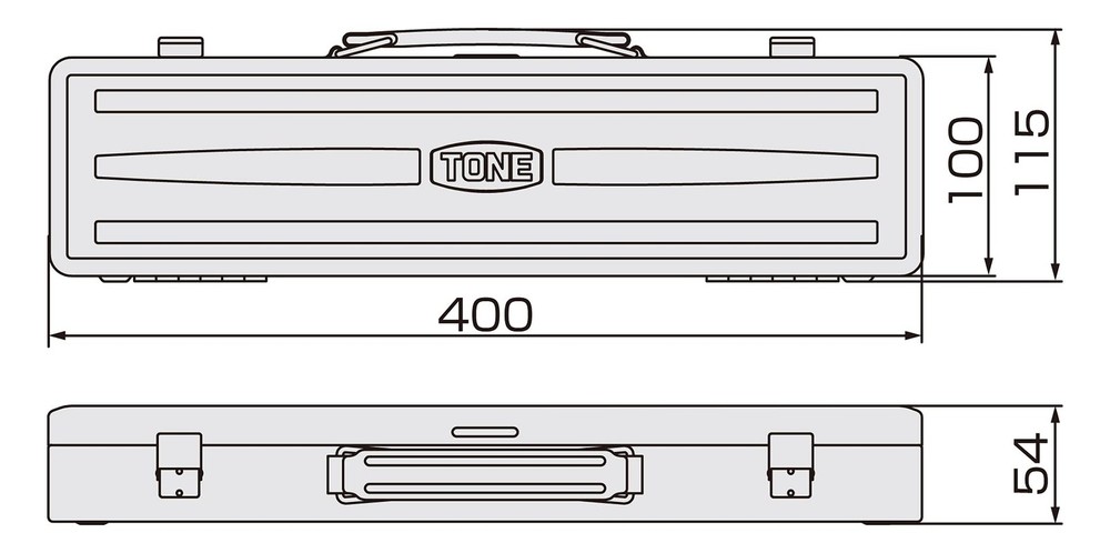 TONE Combination Spanner Set CS100 Silver (10-piece set)