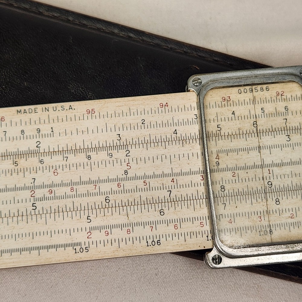 Dietzgen Slide Ruler Polymath Multiplex Decimal Trig Type Log Rule VTG