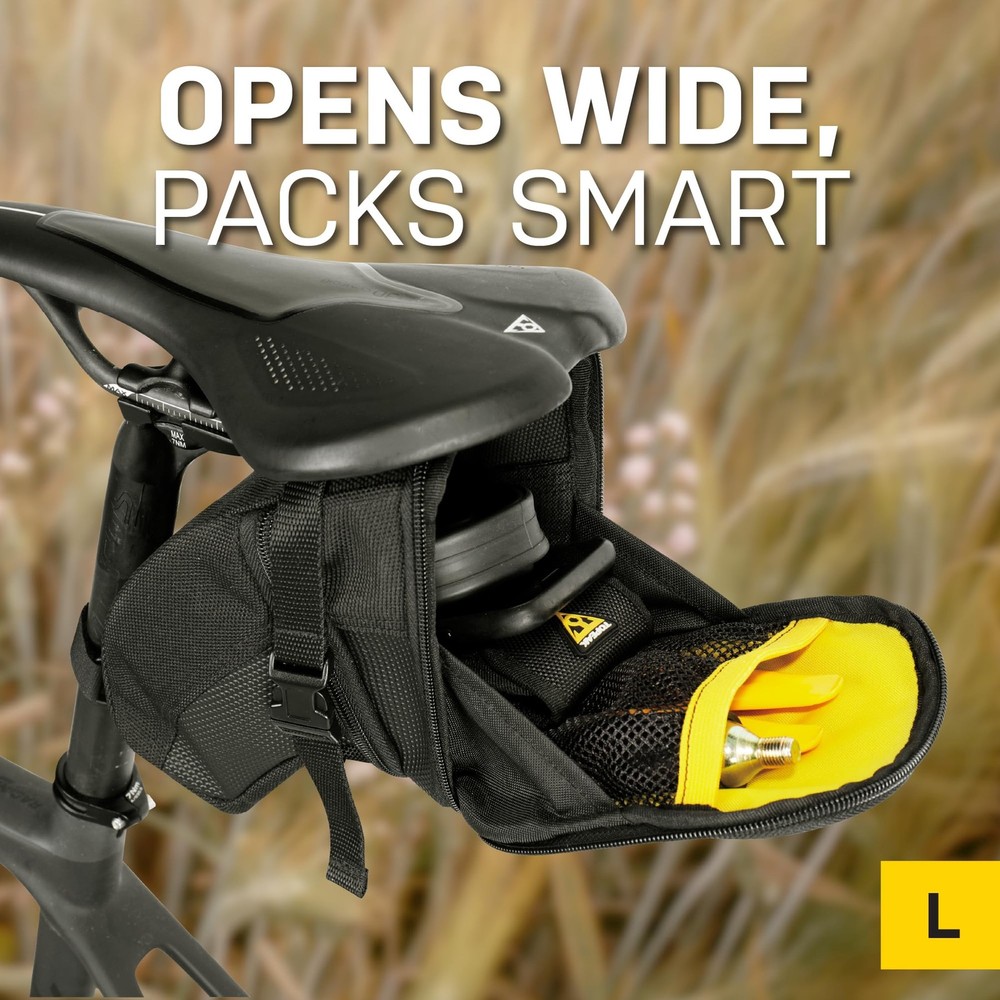Durable Micro Strap Mount For Bikes With Reflective Strip And Expandable Storage