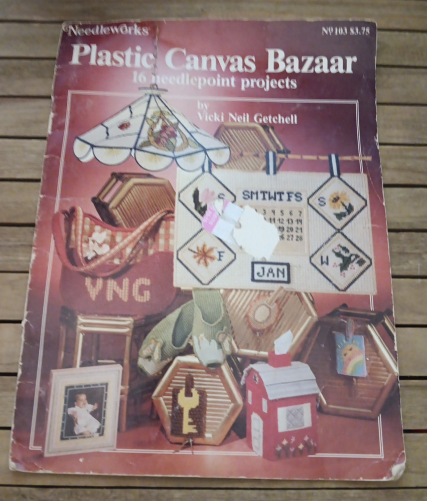 Plastic Canvas Bazaar 16 Needlepoint Projects by Vicki Neil Getchell Pattern