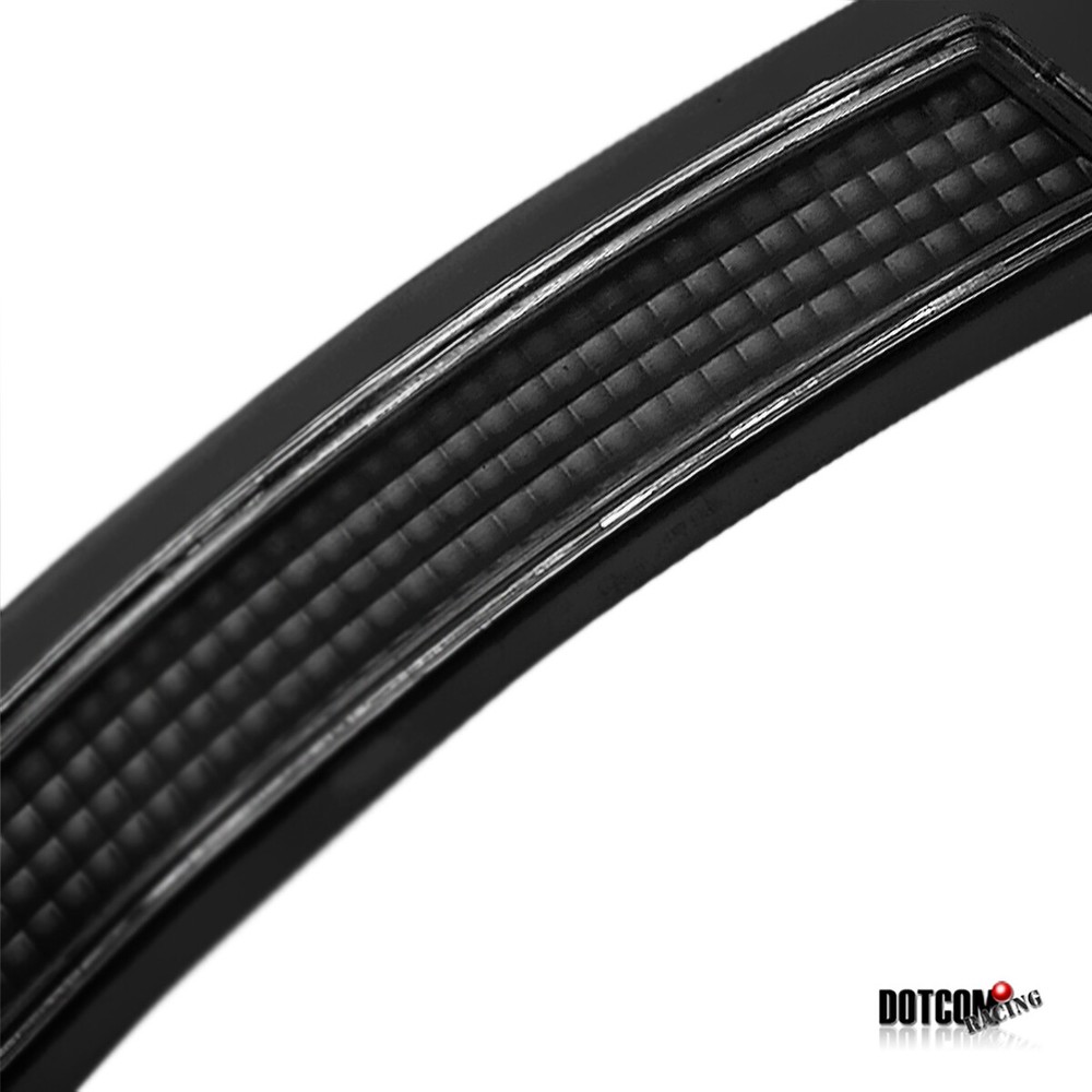 Fit 07-09 BMW E92 3-Series Coupe Front Black Reflector Bumper Side Marker Lights