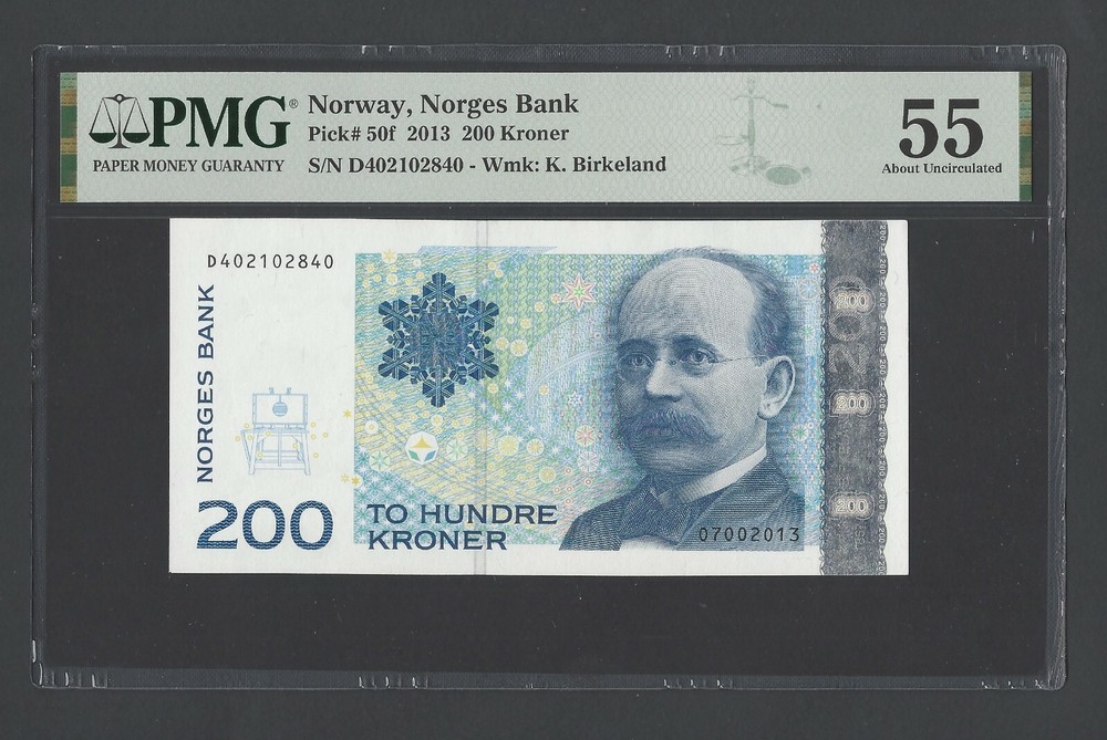 Norway 200 Kroner 2013 P50f About Uncirculated