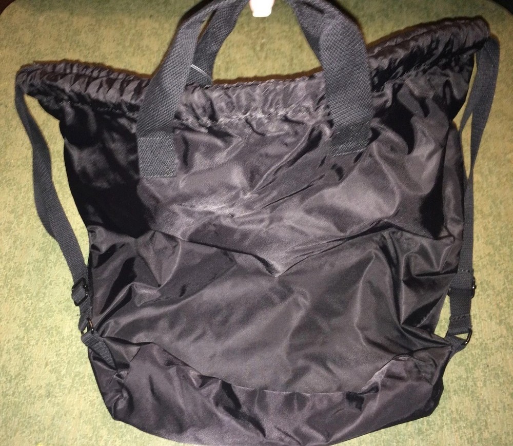 American Eagle-Unisex-Draw Strap Book Bag/Back Pack-Black-NWT