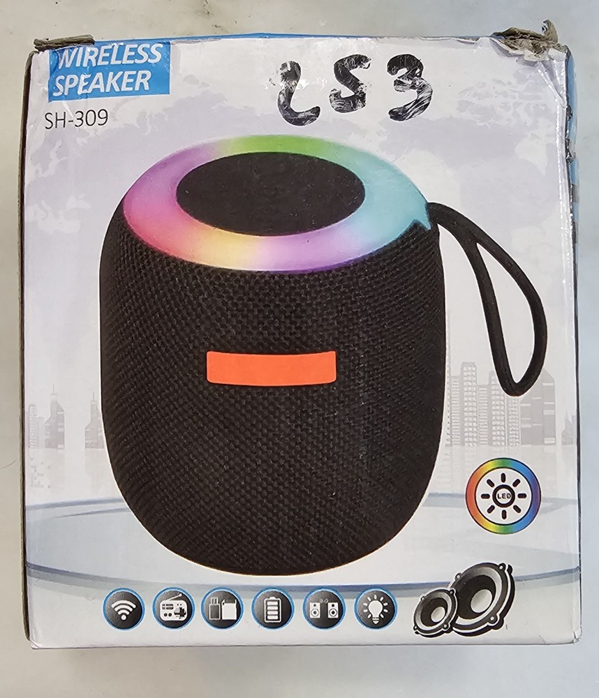Wireless Speaker Portable Bluetooth Speaker with RGB Lights