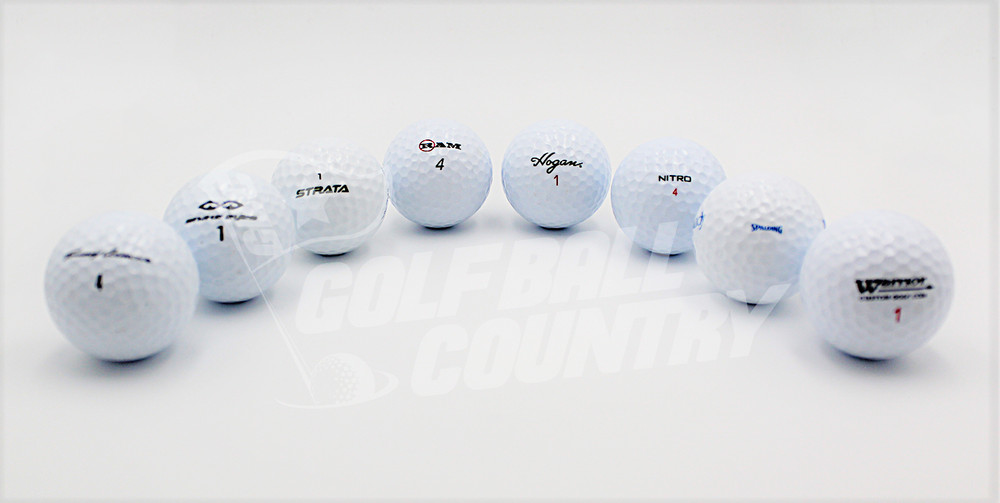 Assorted Storeline Mix MINT AAAAA White Golf Balls - 36 Pack