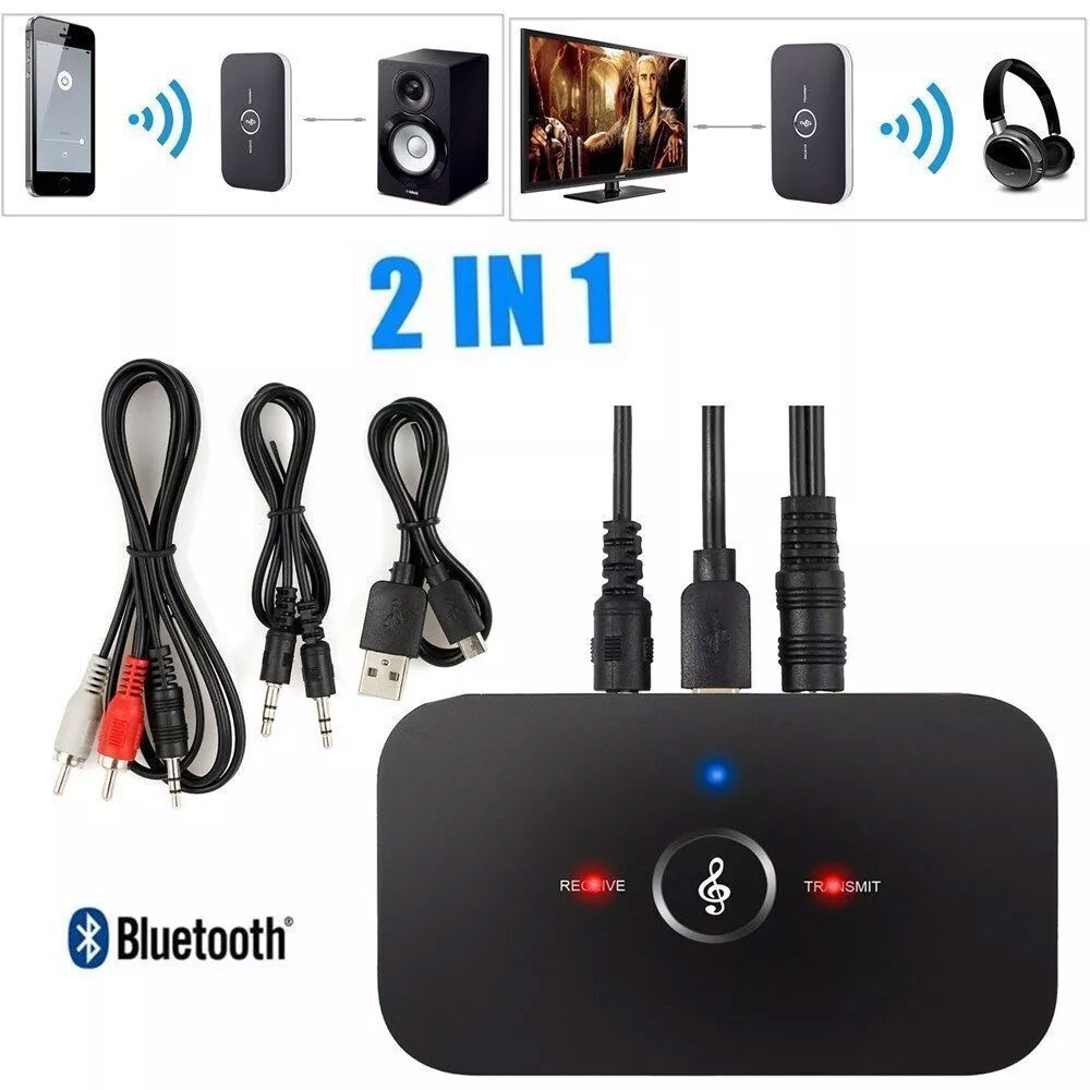 Wireless Bluetooth audio converter home stereo receiver transmitter 2-in-1device