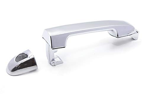 Exterior Chrome Door Handle Front Driver Left Side with Keyhole Replacement