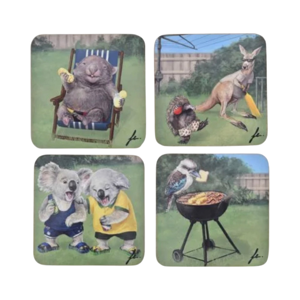 Aussie Mates - Set of 4 Coasters