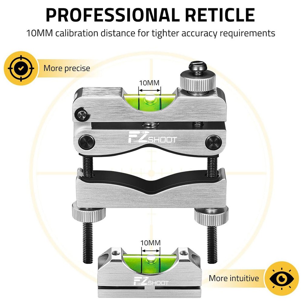 EZshoot Reticle Leveling System Firearm Scope Crosshair Alignment Level Tool Kit
