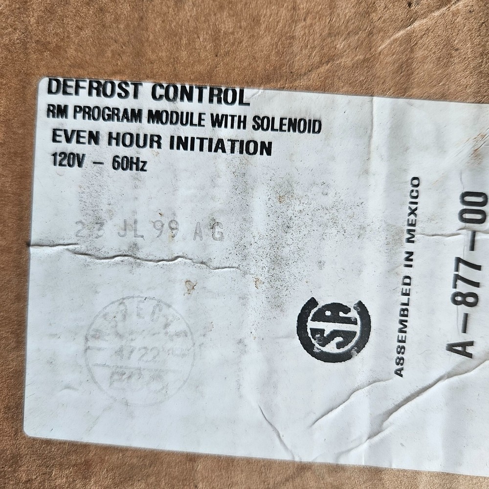 Paragon A-877-00 Defrost Control, 120V