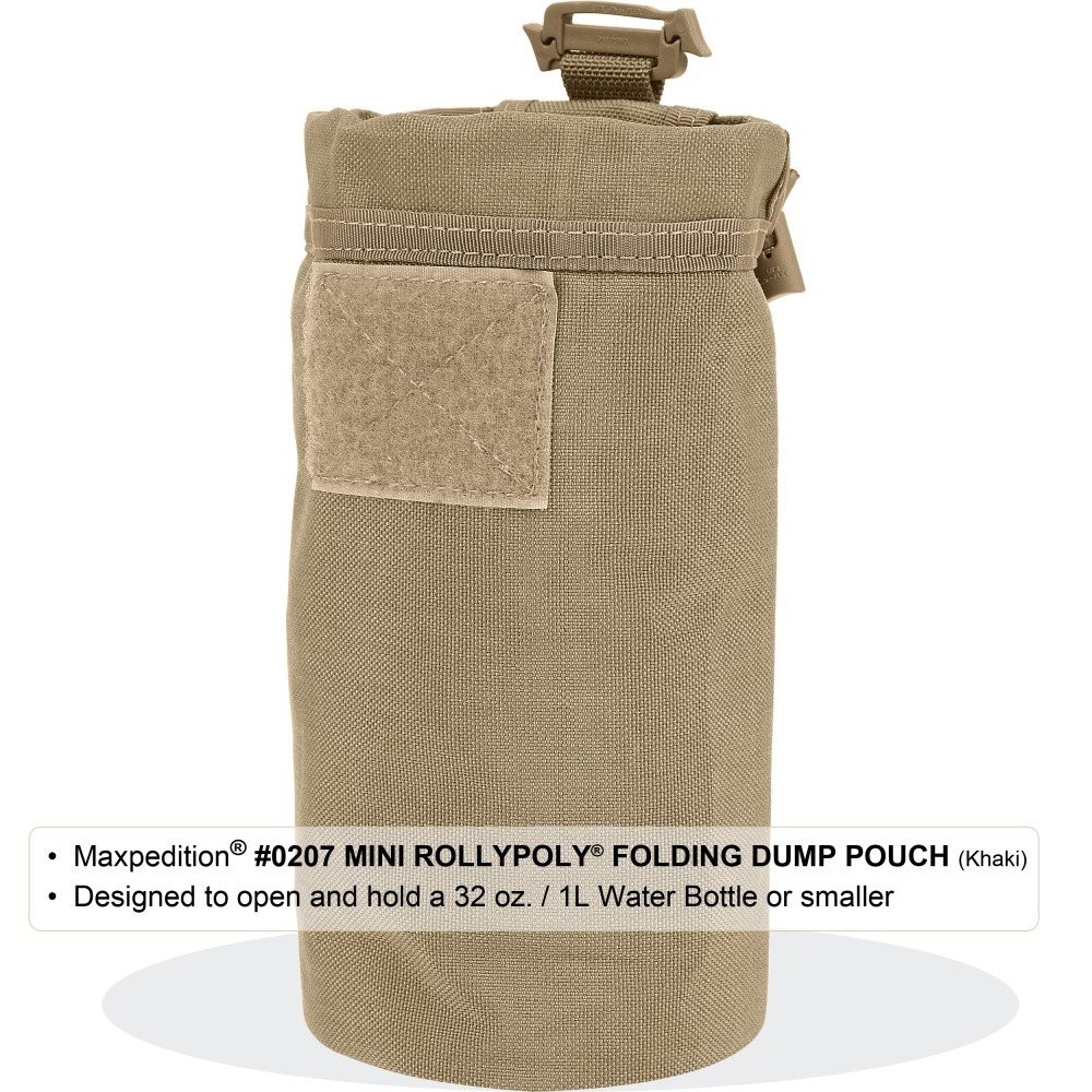 Maxpedition Mini Rollypoly Folding Dump Pouch Khaki - Durable, Compact