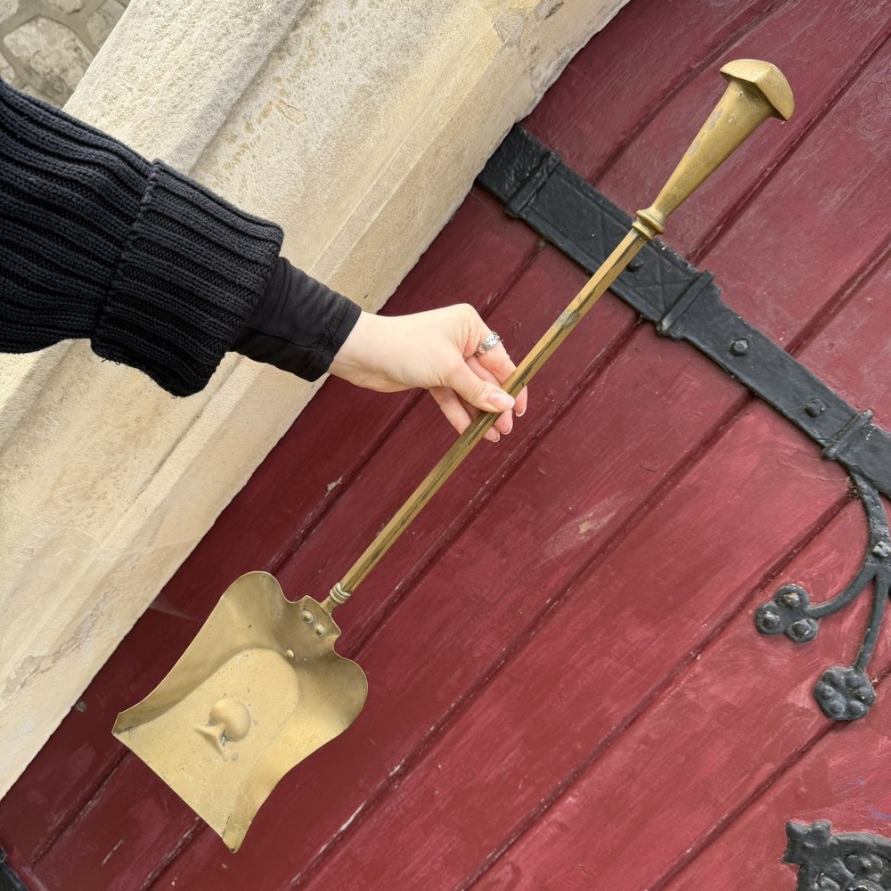Victorian Brass Fireside Tools