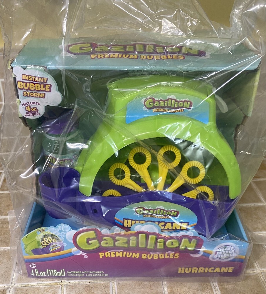Gazillion Bubbles Hurricane Bubble Making Machine Portable Bubble Maker