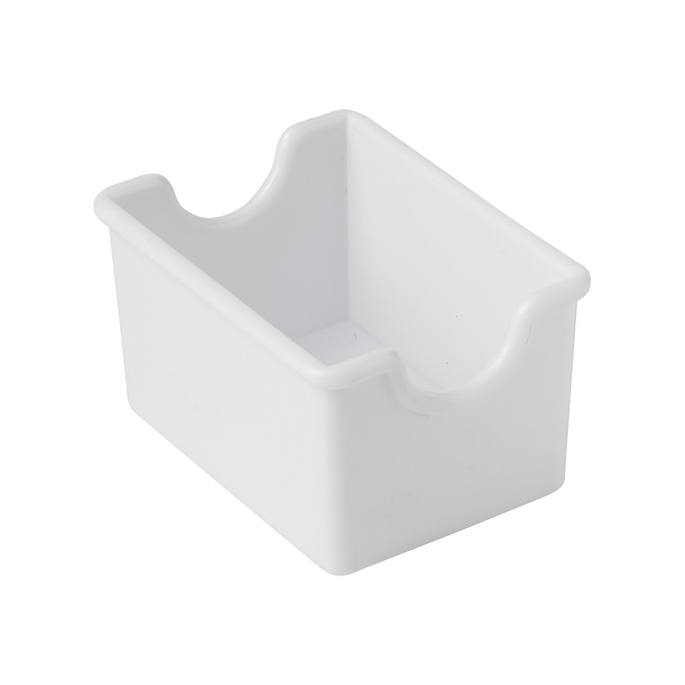 Sugar Packet Holder, Plastic, White (6 Dozen)