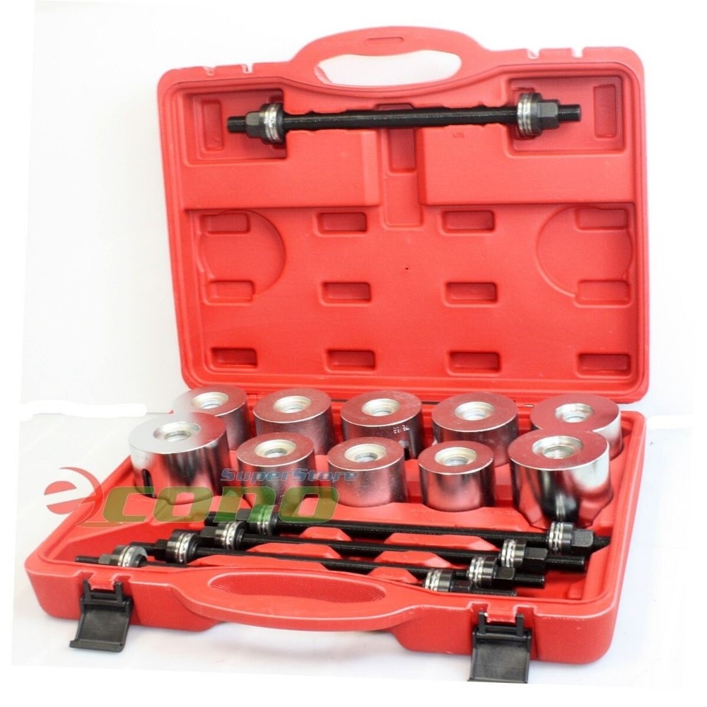27pc Master Universal Press Pull Sleeve Kit Bush Bearing Removal Insertion Tool
