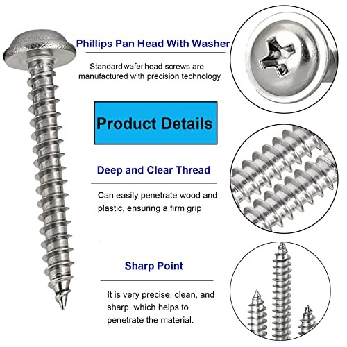 700 Pcs Assorted M2 M3 Phillips Self Tapping Screws