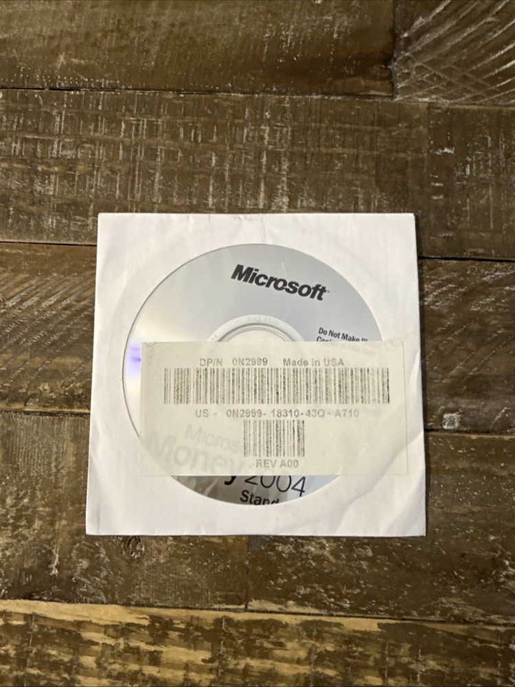 Microsoft Money 2004 Software PC Cd Rom