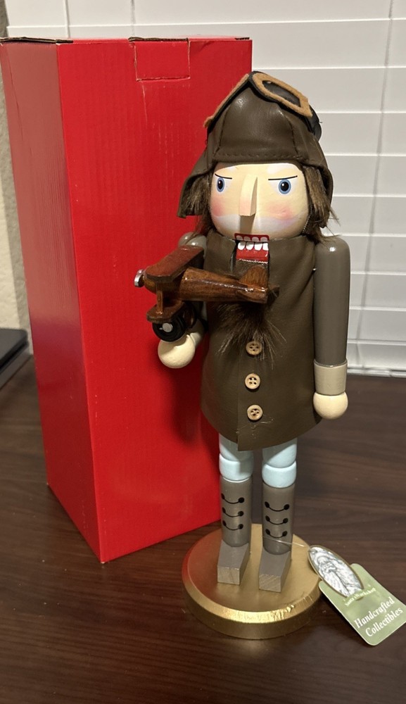 AVIATOR Pilot Nutcracker NEW 14”