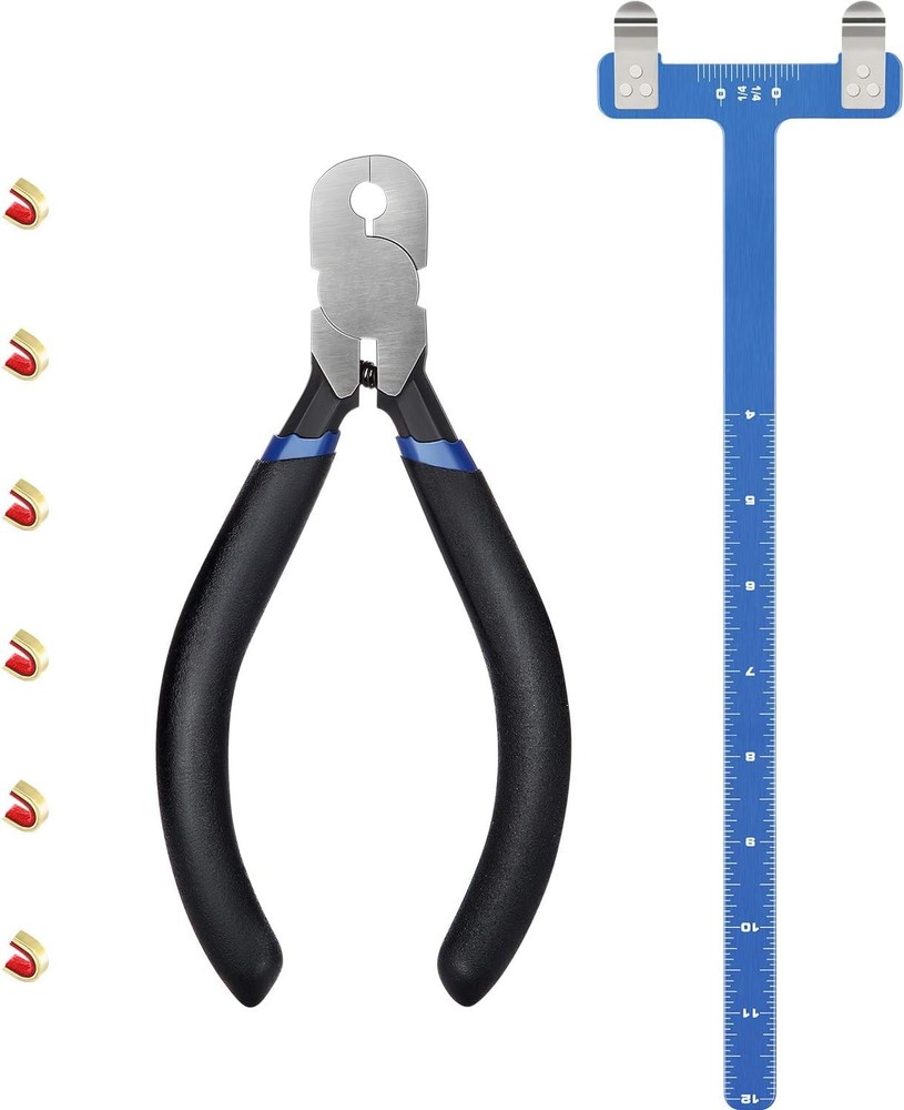 Bow String Nocking Points Pliers Strings Knock Set T Shape Bow Square Ruler Nock