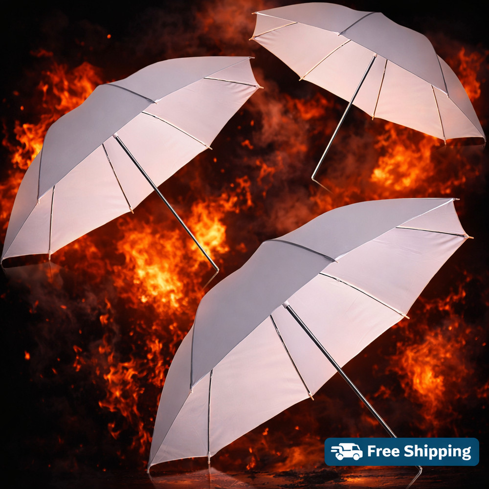 33" 83cm Pro Studio Flash Umbrella – Translucent White Soft Diffuser