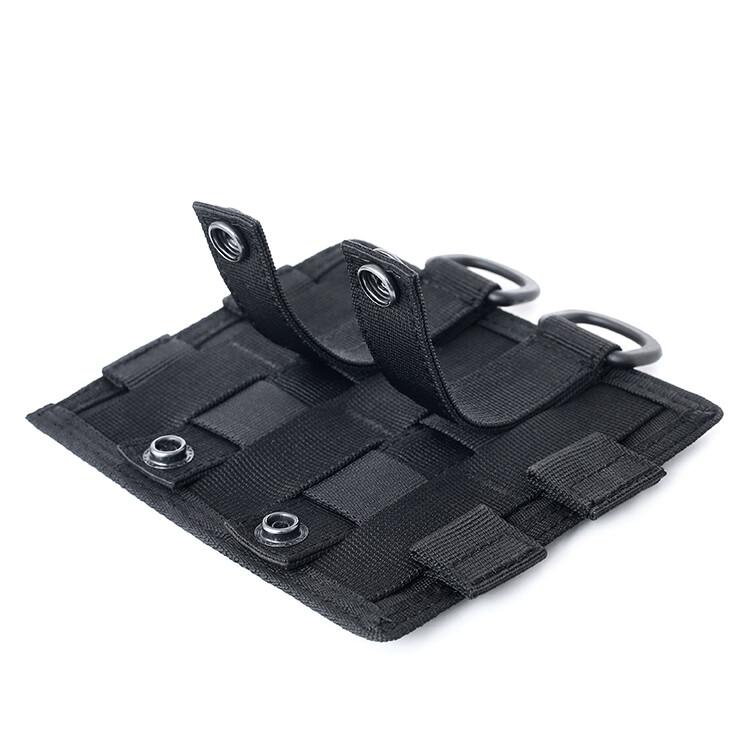 Hook & loop Panel MOLLE Cloth Patch for Tactical Vest Pouch Converter Adapter