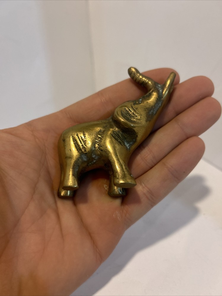 OLDER CAST BRONZE BRASS ELEPHANT. Vintage