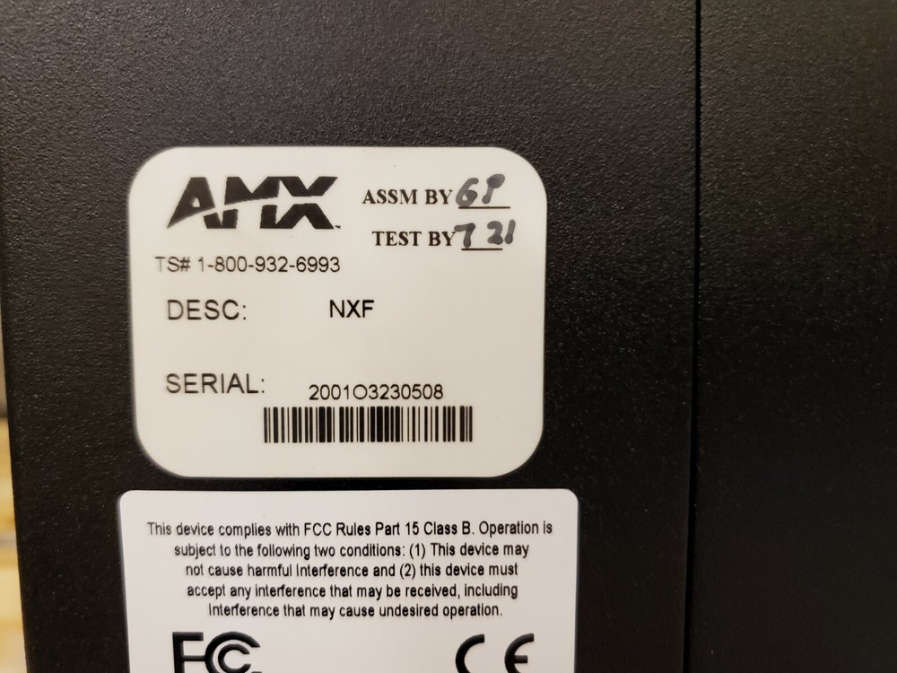 AMX Netlinx Hub NXF, Fully operational and functions