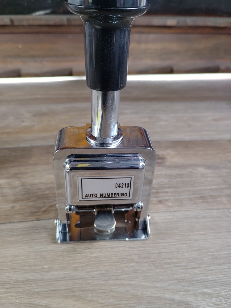 Automatic Numbering Machine - Brass Engraved Wheels