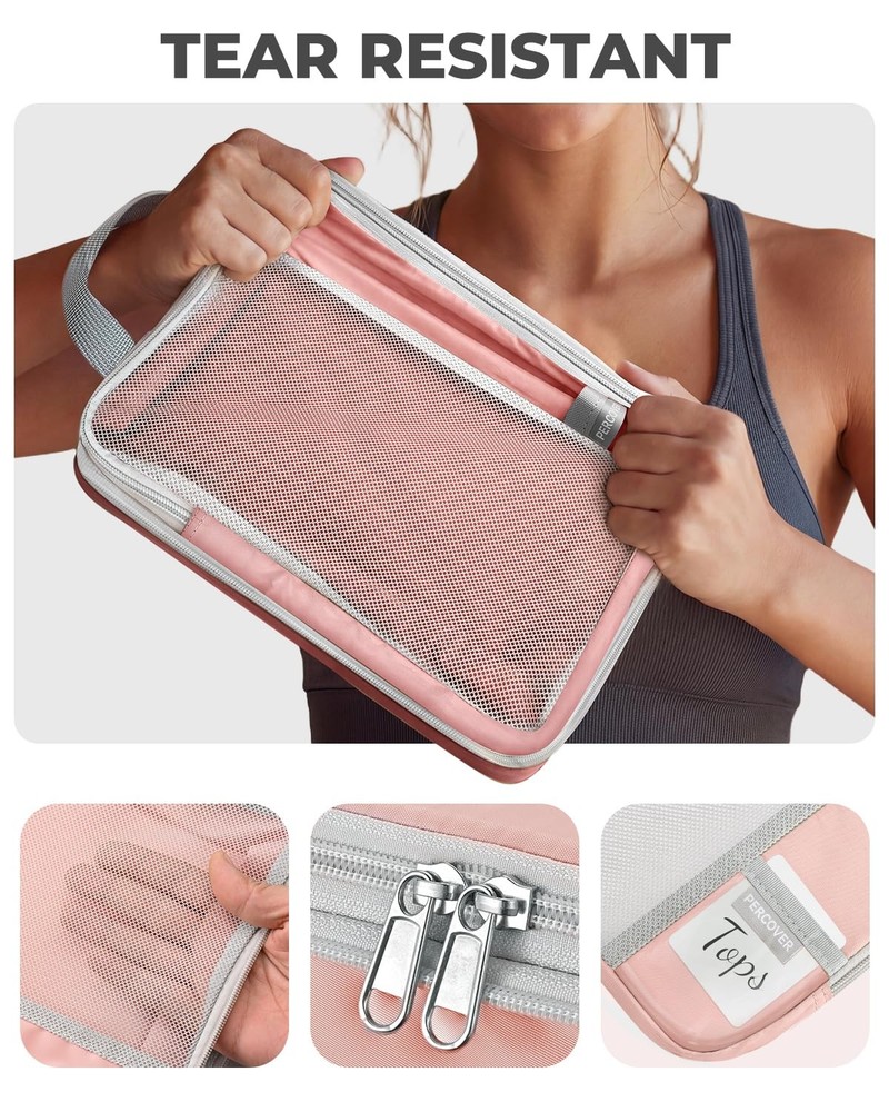 Percover Compression Packing Cubes 8-Piece Set, Packing Cubes Compression for...