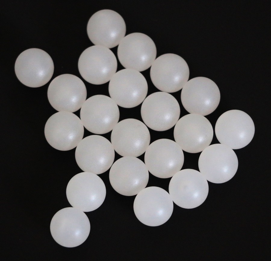 15mm Polypropylene ( PP ) Solid Plastic Bearing Balls Precision Sphere