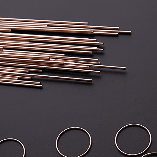 40 pcs 1/2 lb Bare Brass Brazing Rods Easy Flow Solid Round Sticks Diameter