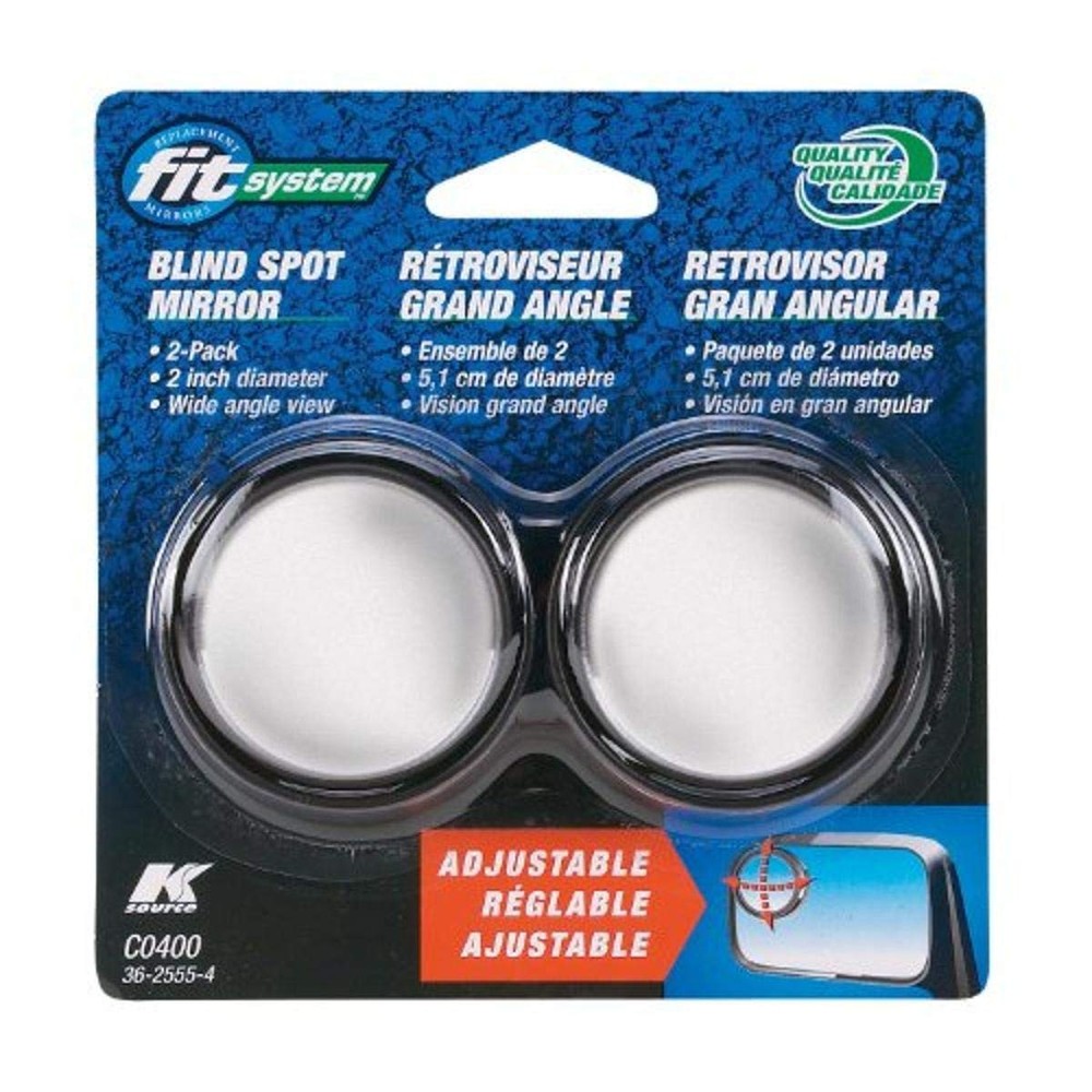 K Source Fit System 2" Round, Adjustable Spot Mirror (2pcs)