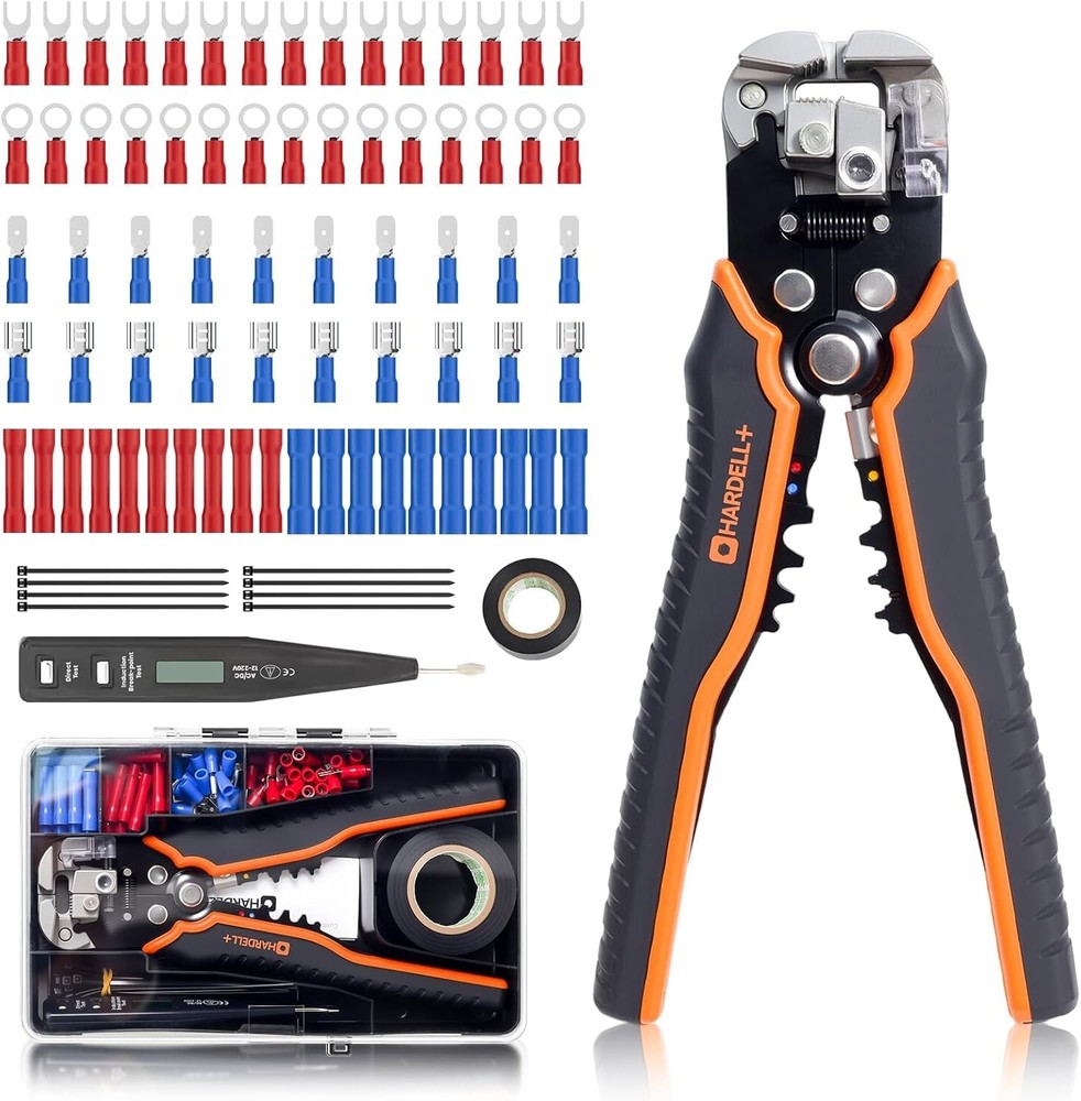 + Wire Stripper Tool, 3-in-1 Automatic Wire Stripper, Self Adjusting Wire Cri...