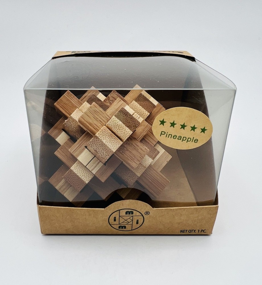 ECO Game 3D Bamboo Puzzle PINEAPPLE 5 Star Difficulty