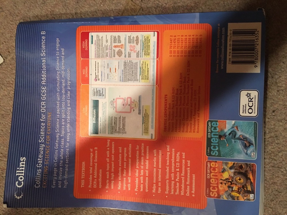 Collins Science OCR Gateway Book