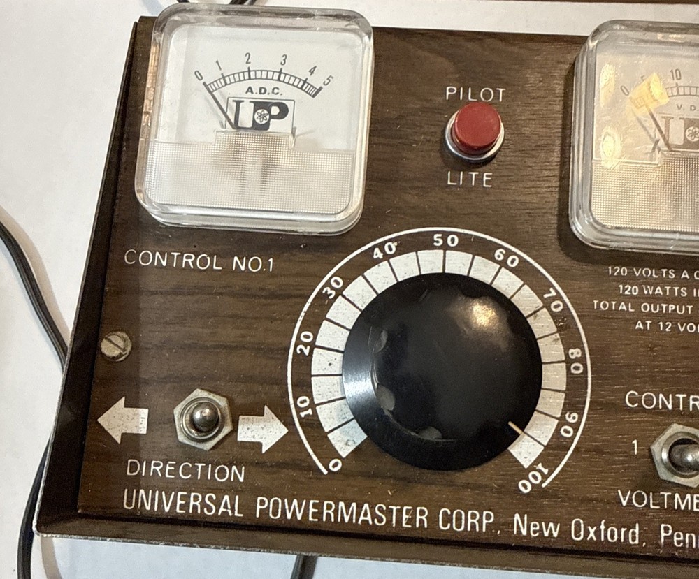 AS-IS Universal Power Master 5000 Multi-Control Train Transformer Powers Up