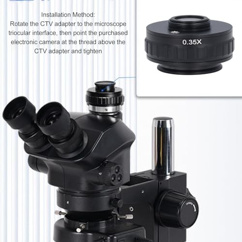 C Mount Adapter Microscope Adapter CTV Microscope Lens Camera Interface 0.5X