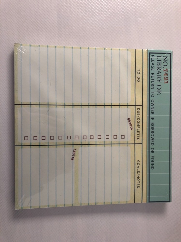 New Molly & Rex 80 Sheet Library Note Pad - Cute!