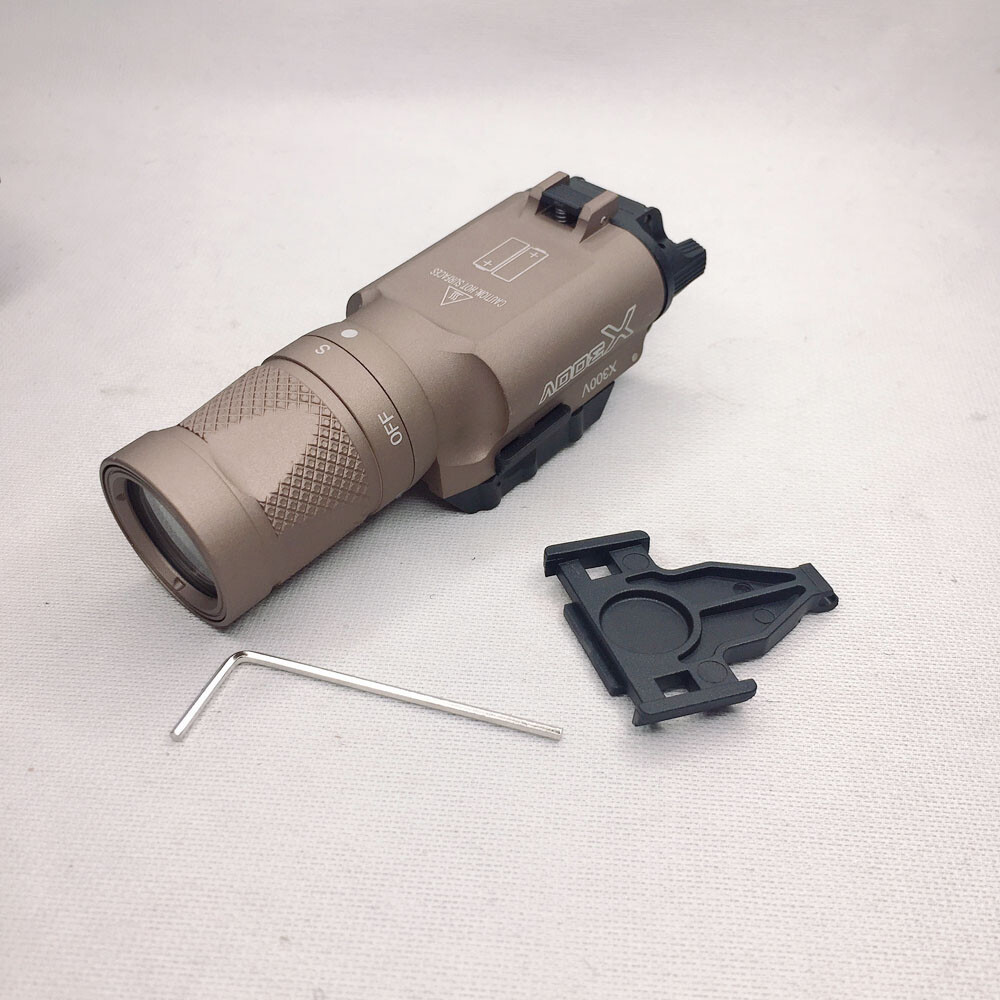 Tactica X300V Flashlight Dual-Output Flashlight Strobe Light White Shooting