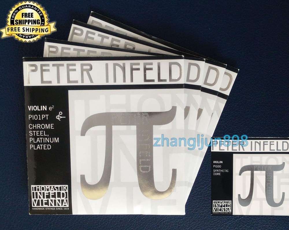 Full Set Thomastik Peter Infeld PI100 Medium Violin String Size 4/4 Made Austria