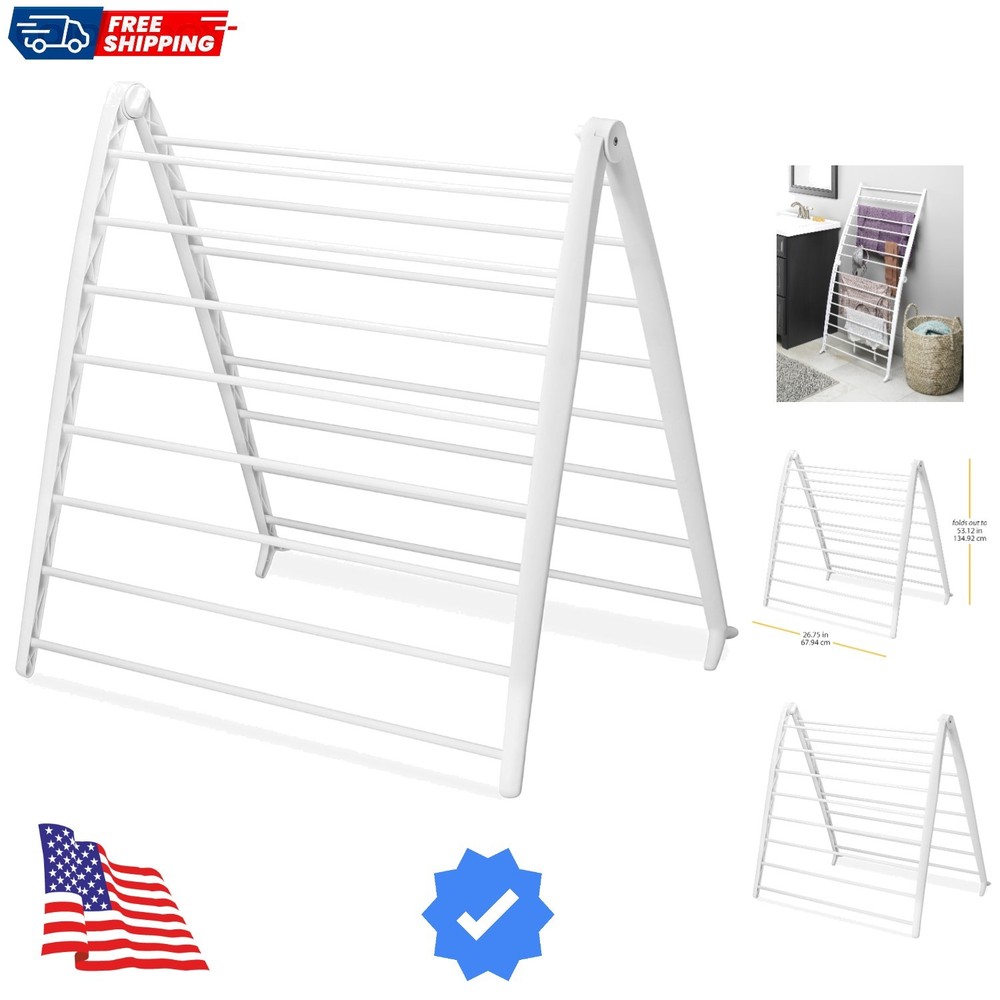 Spacemaker Folding Drying Rack, Freestanding Indoor Clothes Dryer, Space Savi...