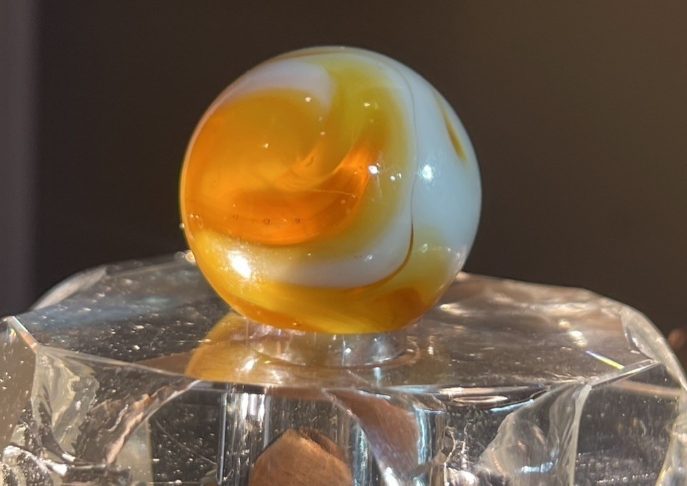 AKRO AGATE CORKSCREW Egg Yoke Shooter MARBLE