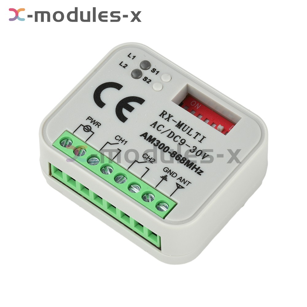 Universal 300-868MHz Multi-Frequency Receiver Switch Controller AC/DC On/Off