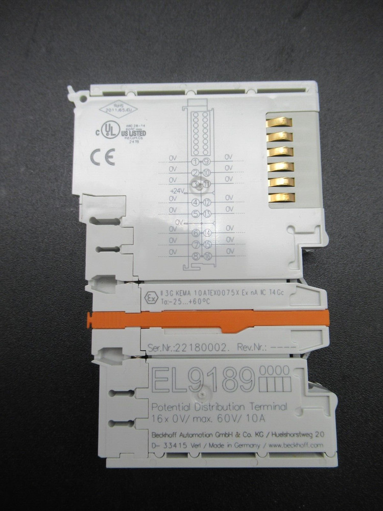 1PCS Beckhoff EL9189 Ethercat Terminal PLC Module *Brand New*