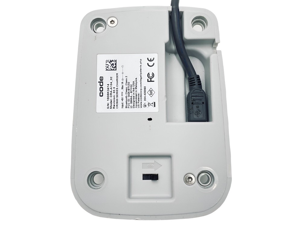 Code CR2612 Bluetooth Portable Barcode Scanner w/Cradle CRA-A104 & USB Cord
