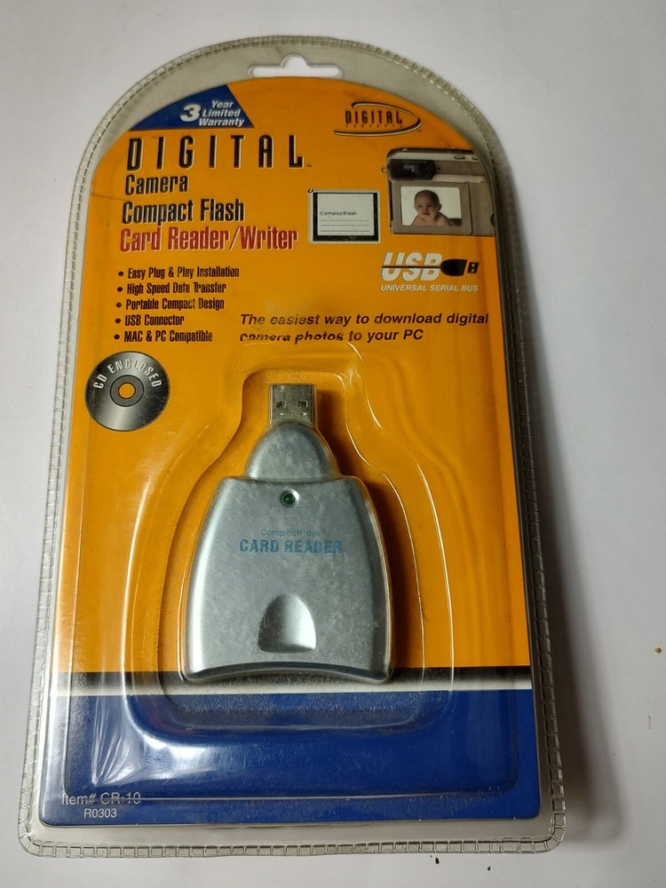 Digital Concepts Camera Compact Flash Card Reader Writer Digital Concepts CR-10