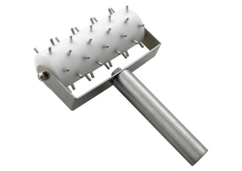 , Medium, White, Stainless Steel