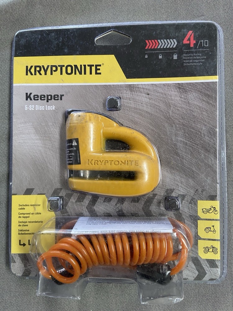 kryptonite motorcycle disc brake lock